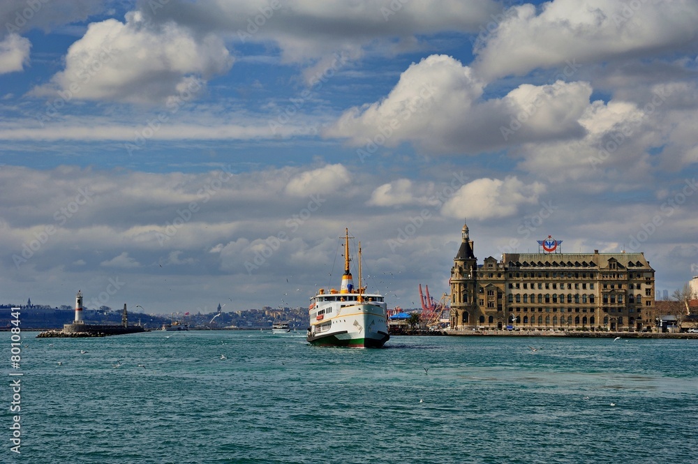 Haydarpasha and classic steamer of Istanbul