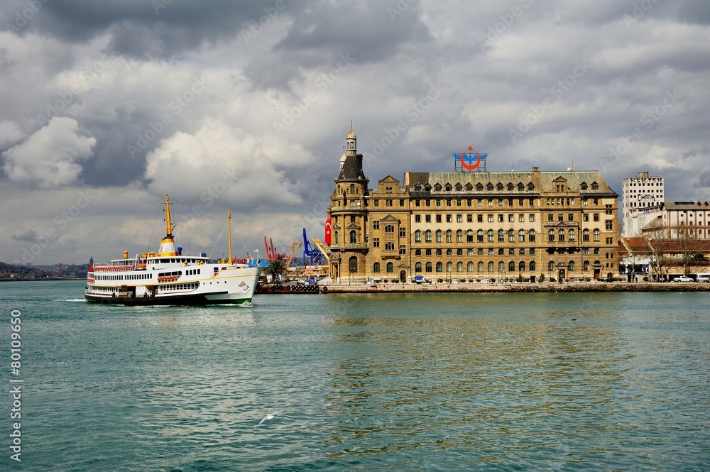 Haydarpasha and classic steamer of Istanbul