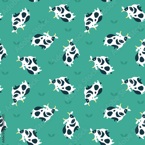 vector cow pattern