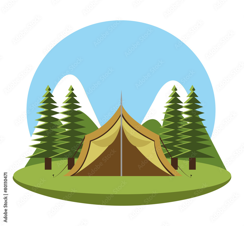 Camping design, vector illustration. Camping design, vector illustration.