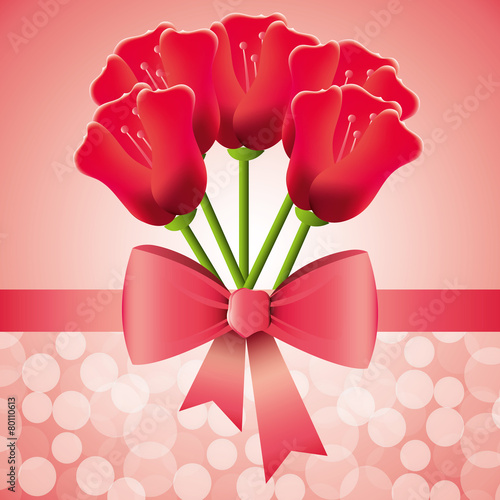 Mothers day card design, vector illustration.