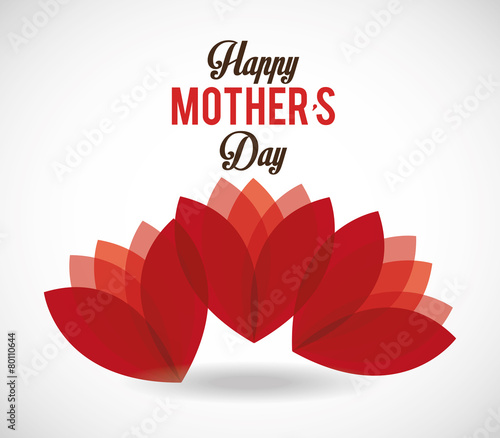 Mothers day card design, vector illustration.