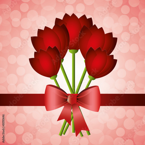 Mothers day card design, vector illustration.