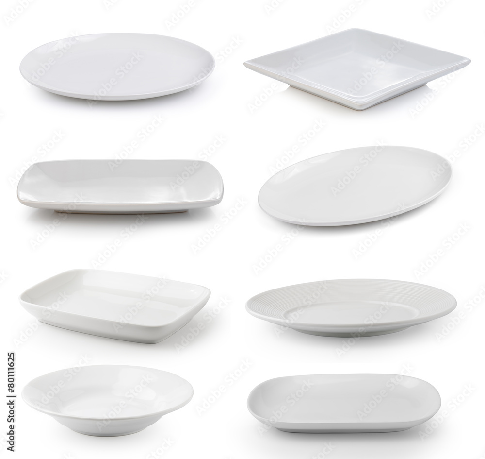 white plate on a white background white plate on a white background