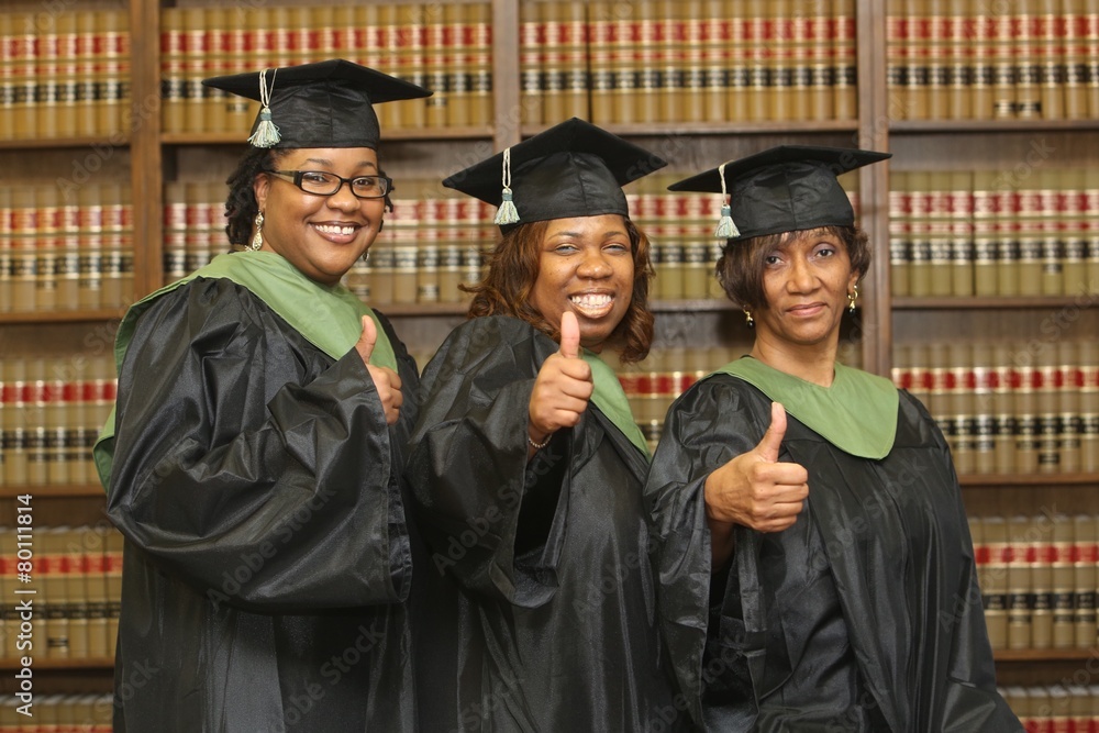 Obraz premium Three Thumbs Up, Graduation