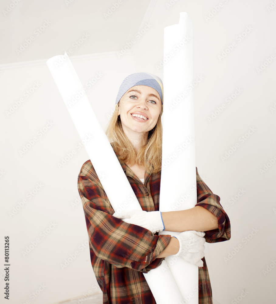 smiling girl, repair, Wallpaper smiling girl, repair, Wallpaper