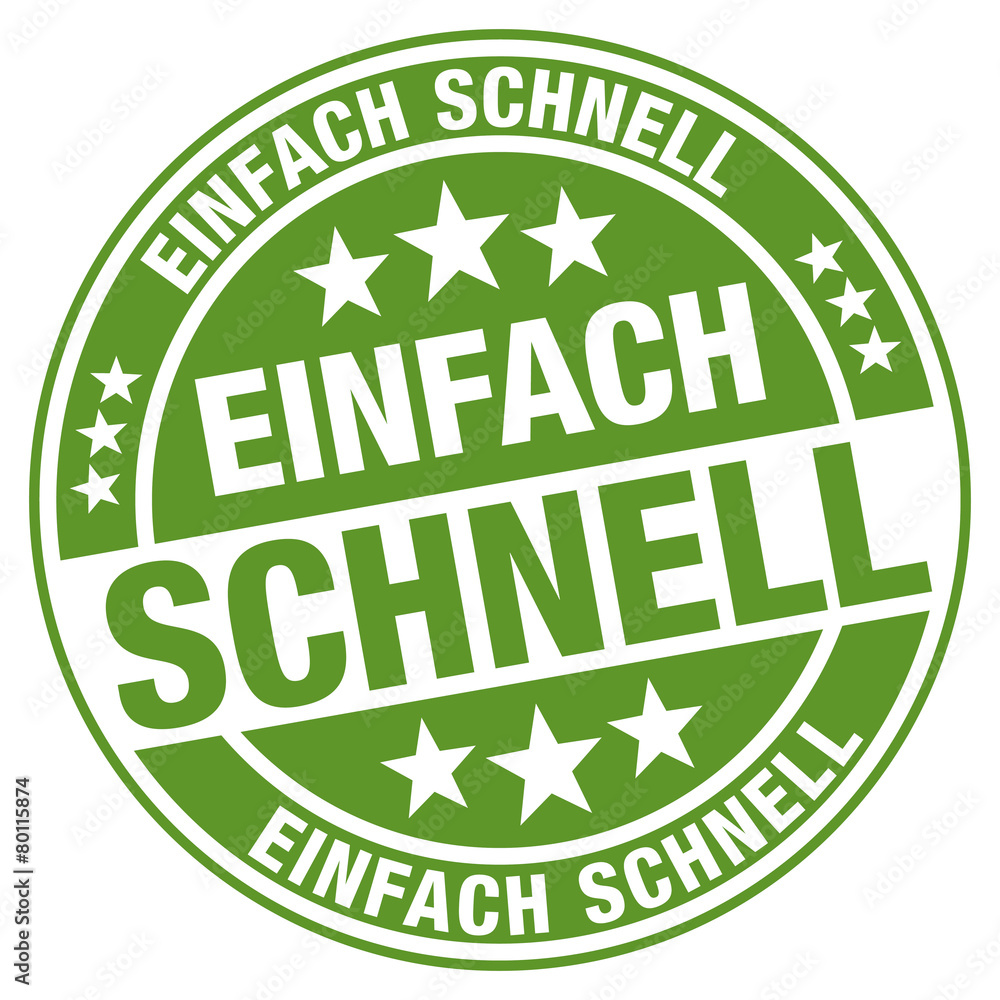 Einfach schnell Stempel Einfach schnell Stempel