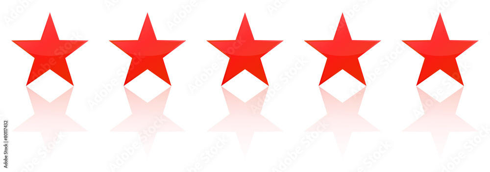 Retro Red Five Star Product Quality Rating Retro Red Five Star Product Quality Rating
