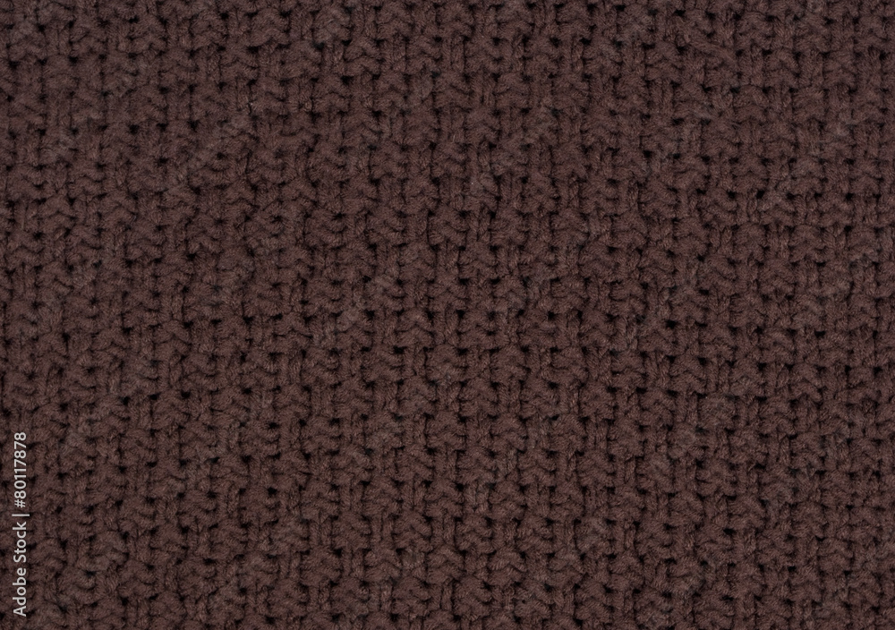 Fototapeta premium Brown knitted background