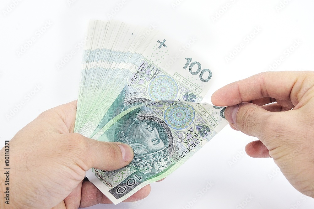 Counting money Counting money