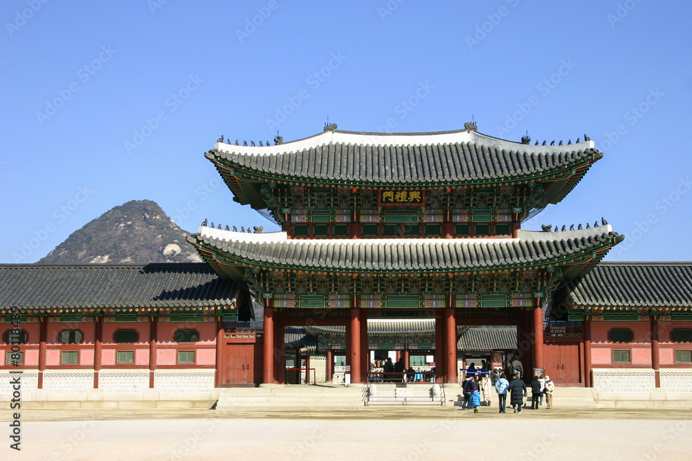Obraz premium Gyeongbokgung palace, Seoul, South Korea