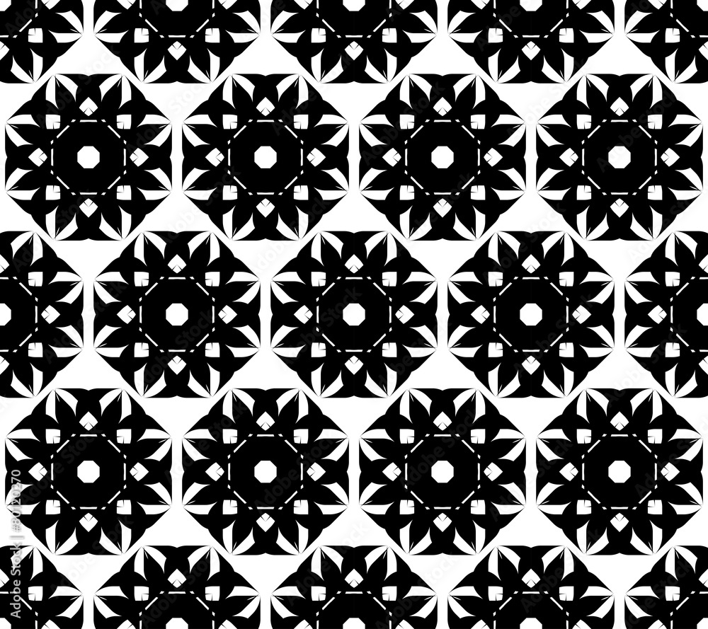 Black and white geometric seamless pattern, abstract background. Black and white geometric seamless pattern, abstract background.