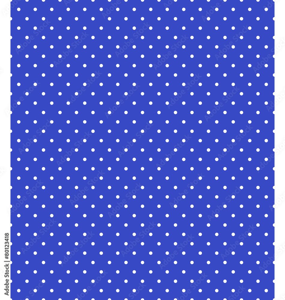 Seamless dot pattern. White dots on blue background Seamless dot pattern. White dots on blue background