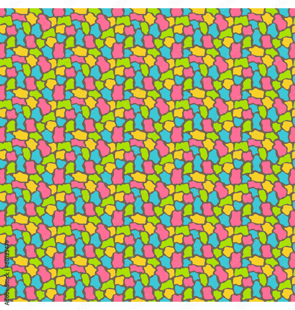 Bright fun abstract seamless pattern with uneven spots Bright fun abstract seamless pattern with uneven spots