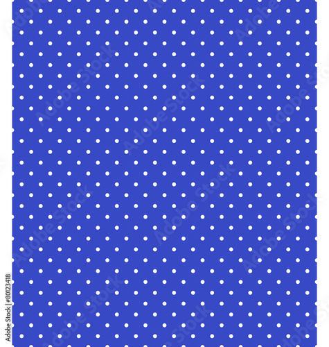 Fototapeta Naklejka Na Ścianę i Meble -  Seamless dot pattern. White dots on blue background