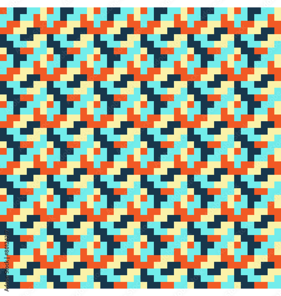 Seamless bright fun abstract mosaic pattern Seamless bright fun abstract mosaic pattern