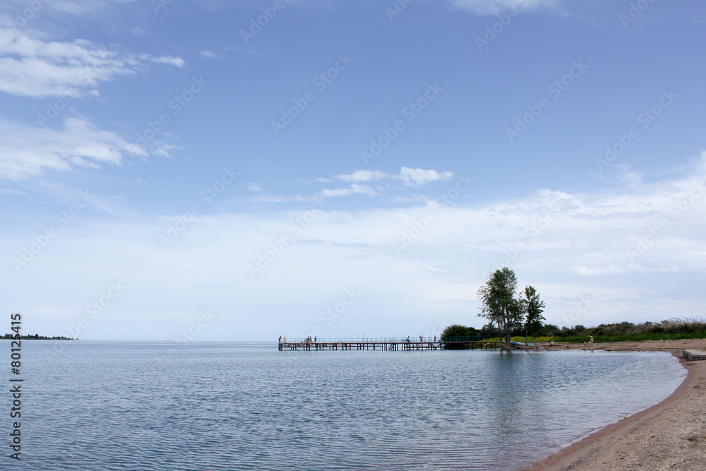 View of Lake Issyk-Kul