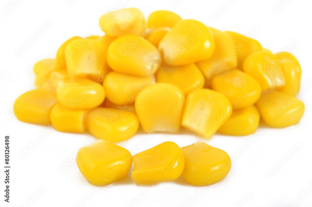 canned corn isolated on the white background canned corn isolated on the white background