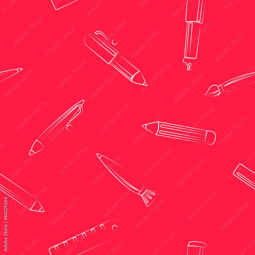 seamless background with office objects seamless background with office objects