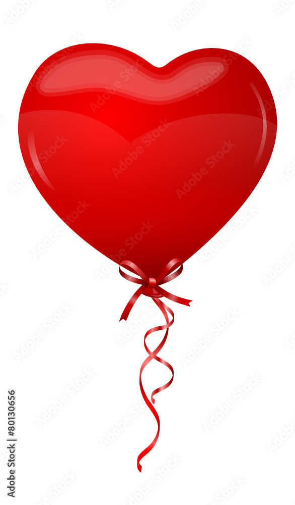 Herz Luftballon rot