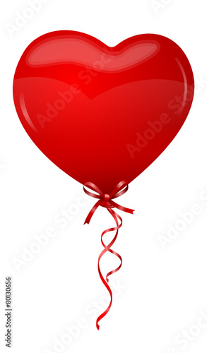 Herz Luftballon rot