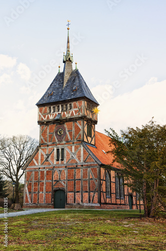 Half timbered church at Tripkau, Lower Saxony