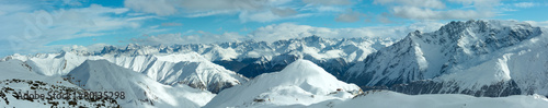Silvretta Alps winter view (Austria). Panorama. #80135298