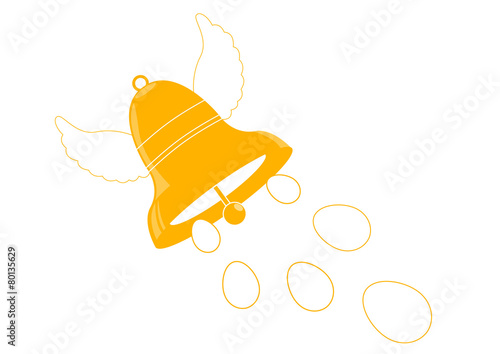 Cloche de pâques jaune