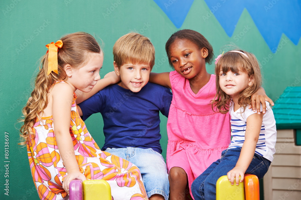 Freundschaft im Kindergarten Stock Photo | Adobe Stock