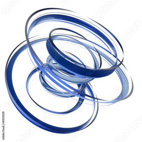 Abstract blue shape