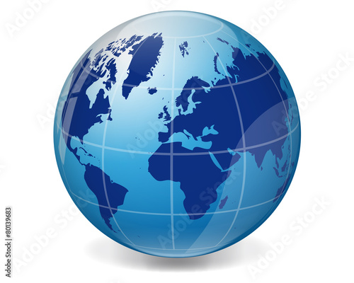 Blue globe