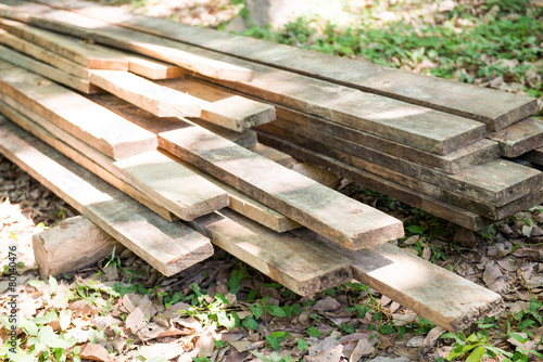 stack lumber to be used for construction