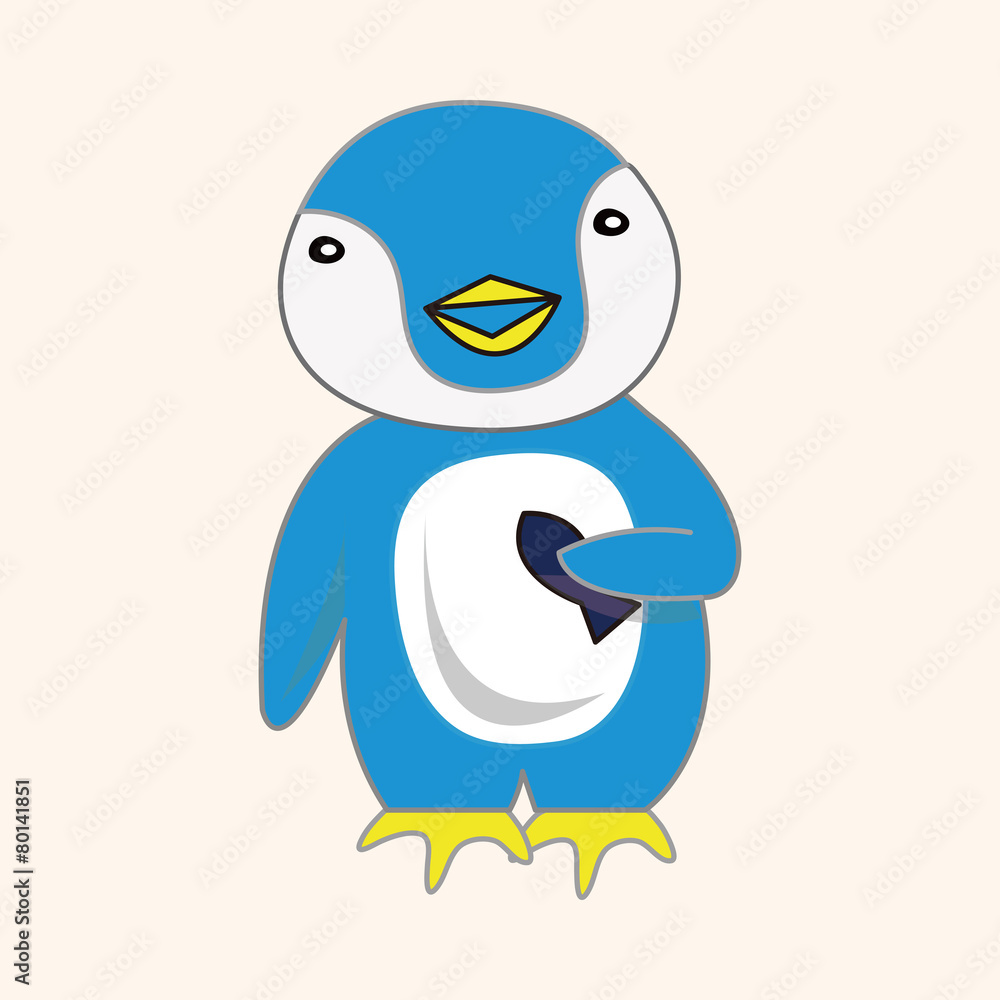 Obraz premium animal penguin cartoon theme elements