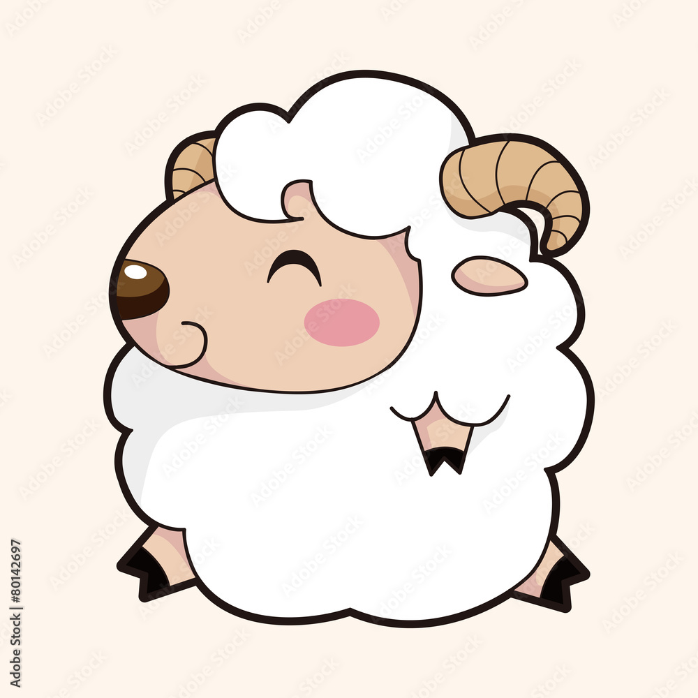 animal sheep cartoon theme elements animal sheep cartoon theme elements