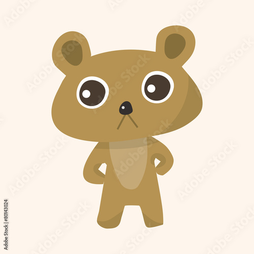 animal bear cartoon theme elements