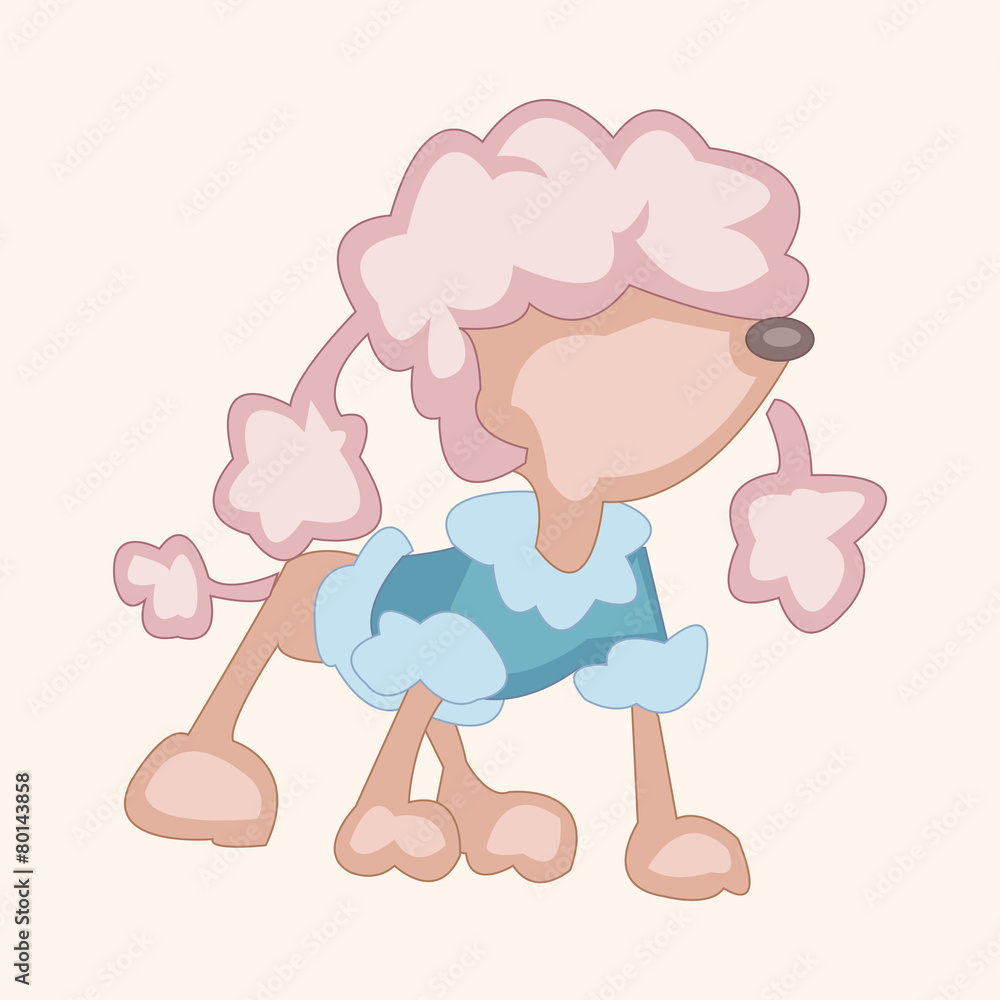 Naklejka premium animal dog cartoon theme elements
