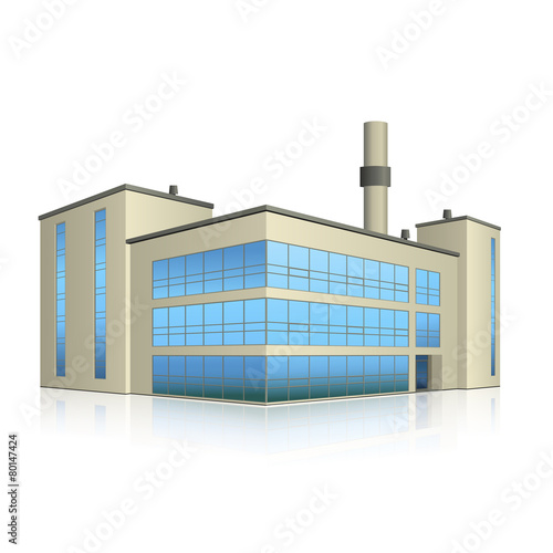 factory building with offices and production facilities