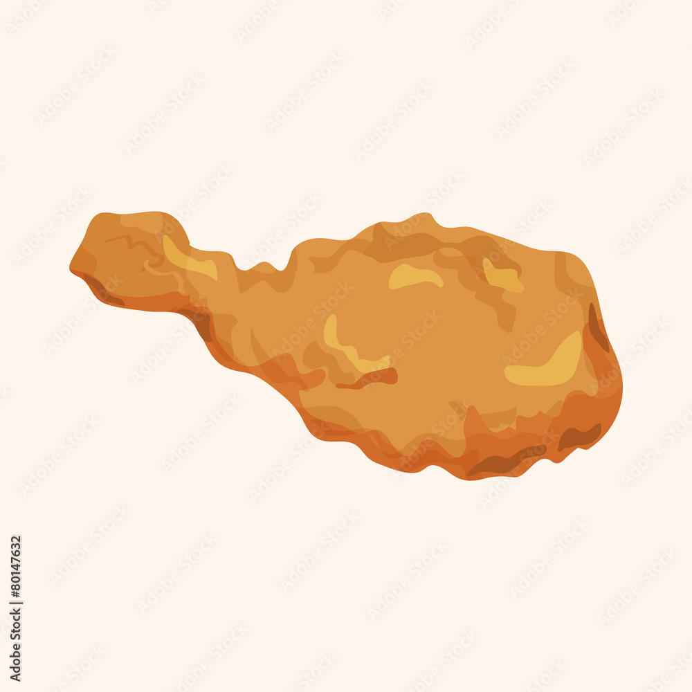 Fried foods theme chicken elements Fried foods theme chicken elements
