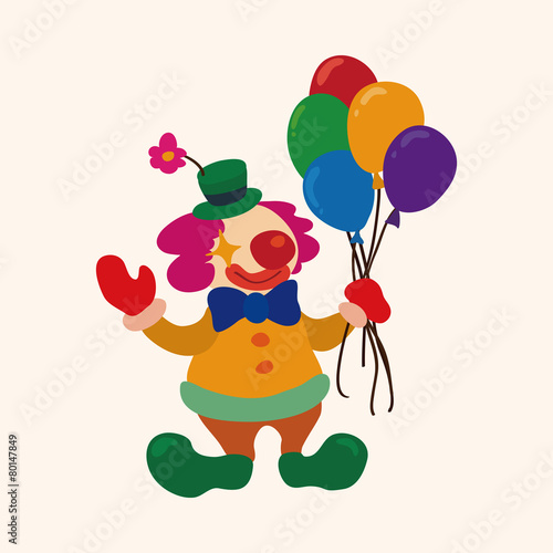 circus clown theme elements