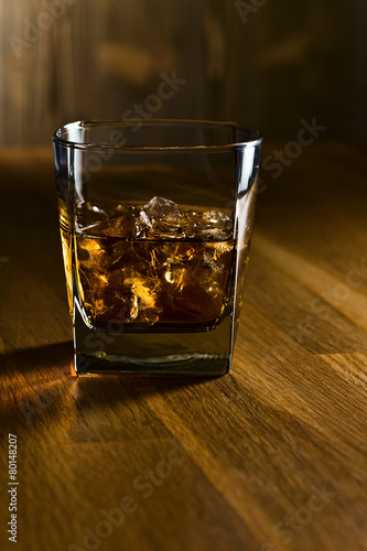 whiskey and natural ice