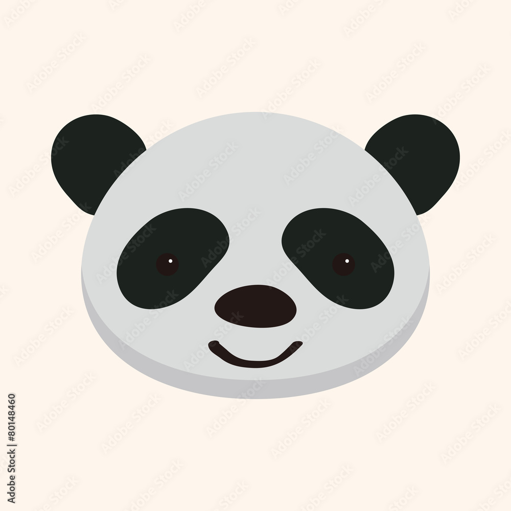 Fototapeta premium animal panda cartoon theme elements