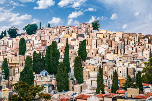 Tableau sur toile Enna's cemetery in Sicily, Italy.