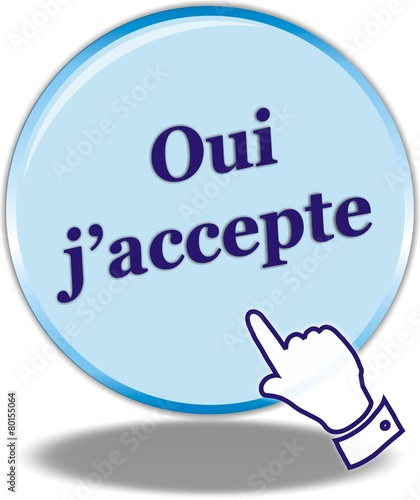 bouton oui j'accepte