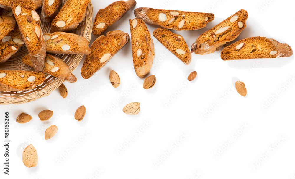Obraz premium Almond Biscotti cookies