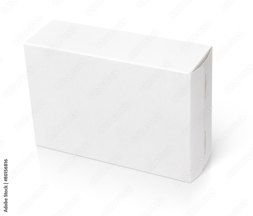 Blank cardboard box isolated on white with clipping path Blank cardboard box isolated on white with clipping path