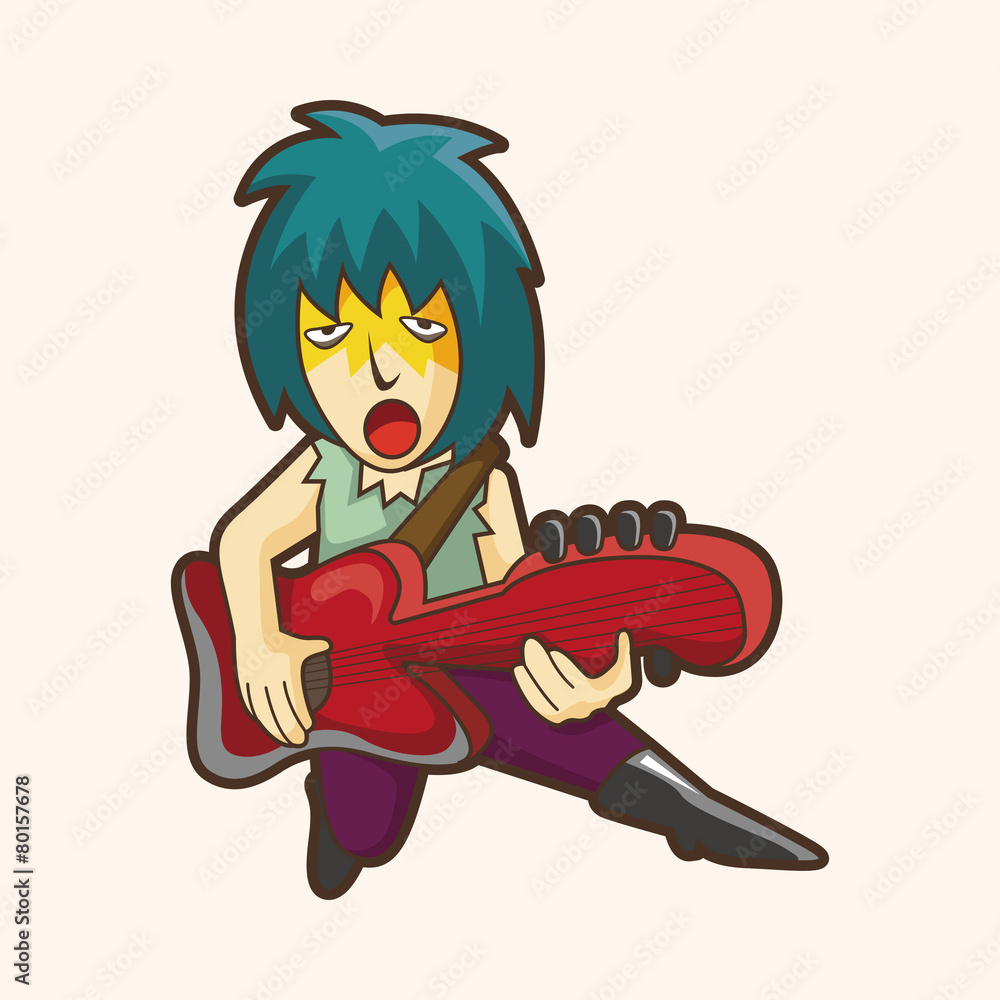 band member guitar player theme elements band member guitar player theme elements