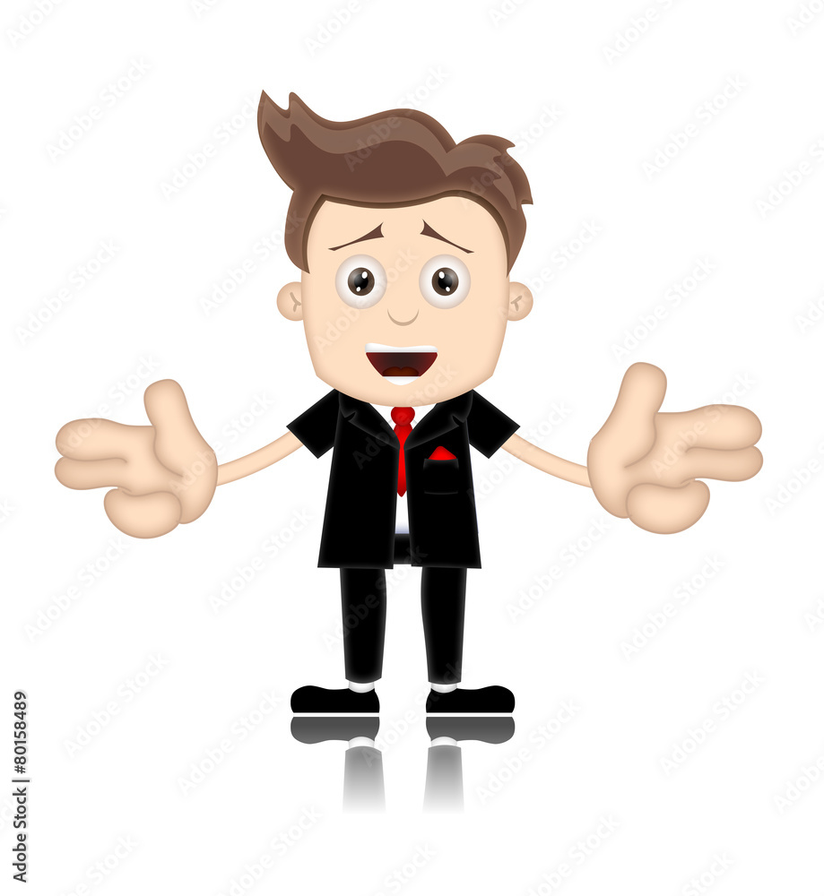Ben Boy Friendly Business Man Manager Boss Cartoon Illustration Ben Boy Friendly Business Man Manager Boss Cartoon Illustration