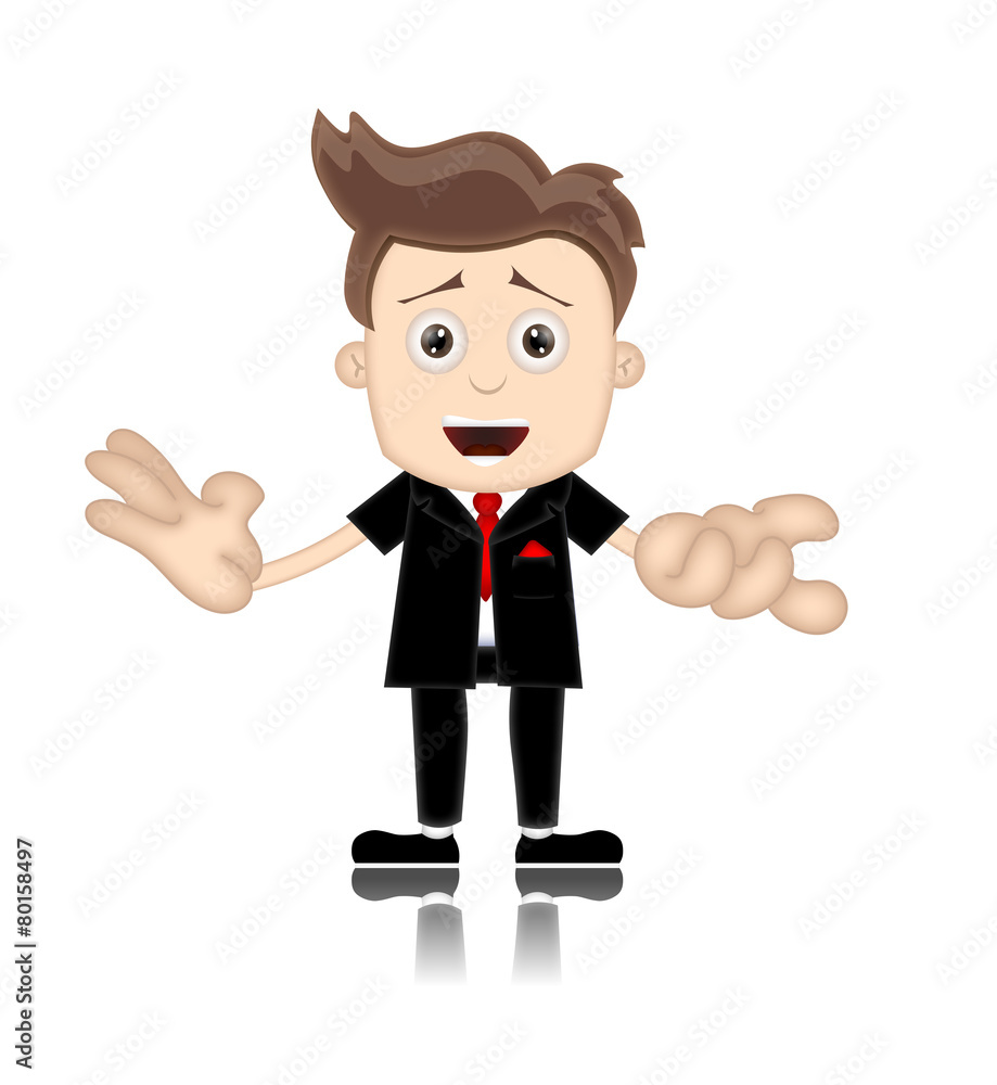 Ben Boy Friendly Business Man Manager Boss Cartoon Illustration Ben Boy Friendly Business Man Manager Boss Cartoon Illustration