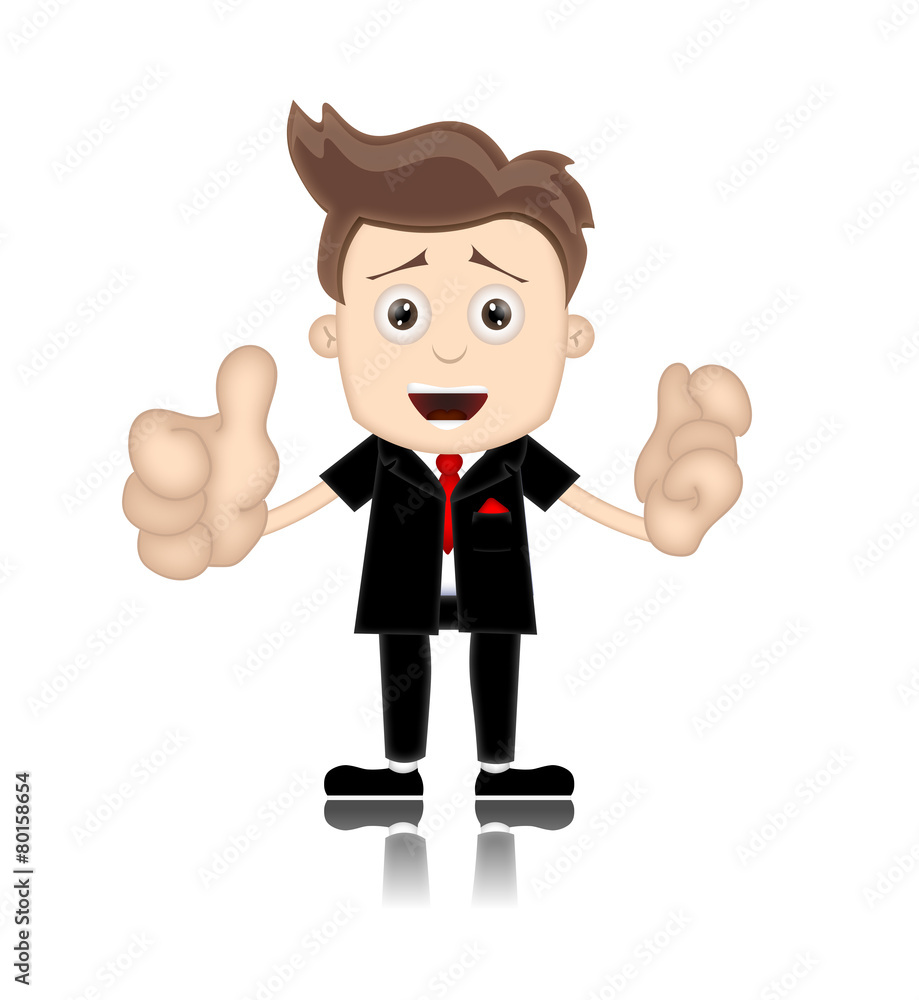 Ben Boy Friendly Business Man Manager Boss Cartoon Illustration Ben Boy Friendly Business Man Manager Boss Cartoon Illustration
