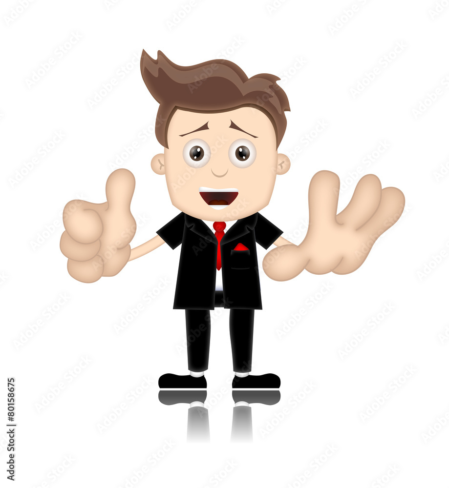 Ben Boy Friendly Business Man Manager Boss Cartoon Illustration Ben Boy Friendly Business Man Manager Boss Cartoon Illustration